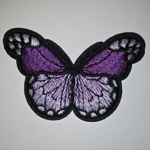 Embroidered Butterfly Patch Multicolored NWOT unbranded